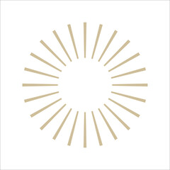 sunbeam vintage element, vector design
