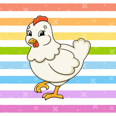 Colorful vector illustration. cartoon character. Isolated on abstract background. Design element. Template for your design. Vector illustration.