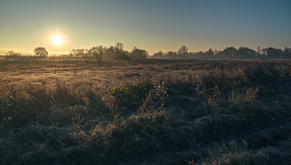 Sunrise on river