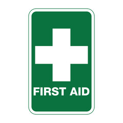 First Aid Sign on Transparent Background