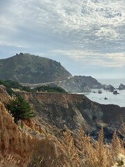 view from the top of the cliff