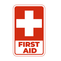 First Aid Sign on Transparent Background