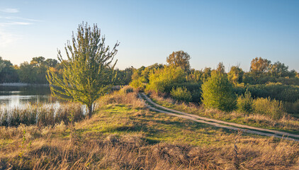 Obraz premium Sunrise on river