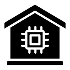 processor glyph icon