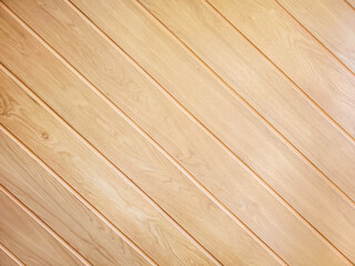 Naklejka premium Hardwood maple basketball court floor viewed from above for natural texture and background