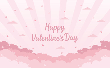 happy valentines day background vector