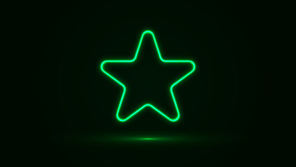 Fototapeta premium Neon star background. Vector illustration. EPS 10