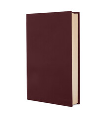 Fototapeta premium Closed old hardcover book isolated on white
