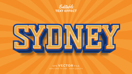 Australia Day Text effect editable premium with cartoon style