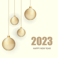 Happy new year 2023 grand celebration background design