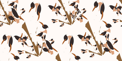 Seamless abstract modern pattern. Vector illustration.