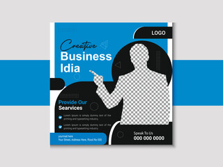Business social media post or square banner template