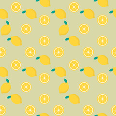 seamless lemon pattern. simple modern pattern. lemon pattern. 