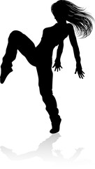 Street Dance Dancer Silhouette