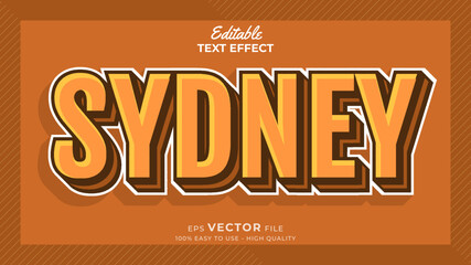 Australia Day Text effect editable premium with cartoon style
