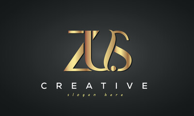 ZUS creative luxury logo design