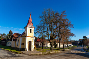 Fototapeta na wymiar Little church in a czech village.