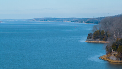 Fototapeta na wymiar Kentucky lake by drone