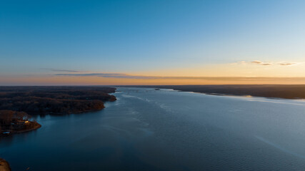 Fototapeta premium Kentucky lake by drone
