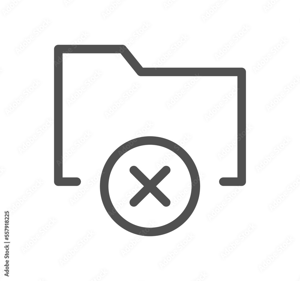Poster file and folder related icon outline and linear vector.