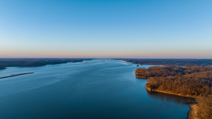 Kentucky lake by drone
