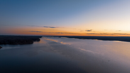 Kentucky lake by drone
