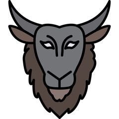 Obraz premium Goat Icon