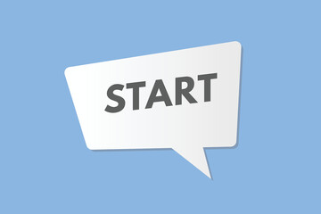 start text Button. start Sign Icon Label Sticker Web Buttons

