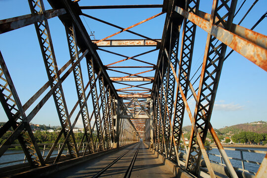 Bridge over the Paraguau river linking Sao Felix and Cachoeira