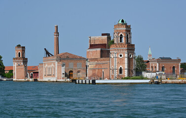 Fototapeta na wymiar View of the ancient Venice Arsenal