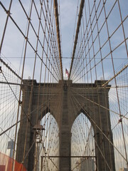 Fototapeta na wymiar Brooklyn Bridge, New York, Amerika, 