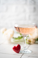 Valentine's day festive cocktail