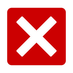 Cross Check Symbol on Transparent Background