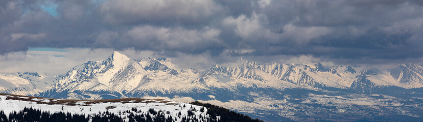 Fototapeta na wymiar Krivan peak, nature Slovak symbol in winter