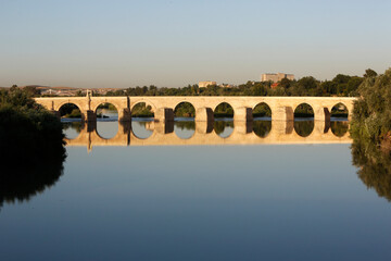 Fototapeta na wymiar Roman bridge in Cordoba, Andalusia
