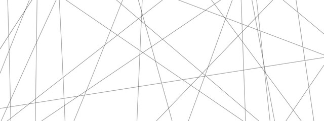 Abstract black and white liens with many squares and triangles shape on white background. Abstract geometric lines background. Vector illustration.