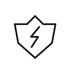 Energy Saving line icon isolated on white background. Black flat thin icon on modern outline style. Linear symbol and editable stroke. Simple and pixel perfect stroke vector illustration.