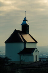 Fototapeta premium church at sunset