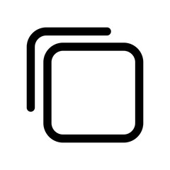 Copy icon line isolated on white background. Black flat thin icon on modern outline style. Linear symbol and editable stroke. Simple and pixel perfect stroke vector illustration.