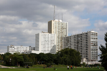 Obraz premium Buildings on the outskirts of Paris