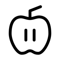 Nutrition icon line isolated on white background. Black flat thin icon on modern outline style. Linear symbol and editable stroke. Simple and pixel perfect stroke vector illustration.