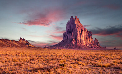 Early Morning Sunrise at SHiprock in Northern New Mexico