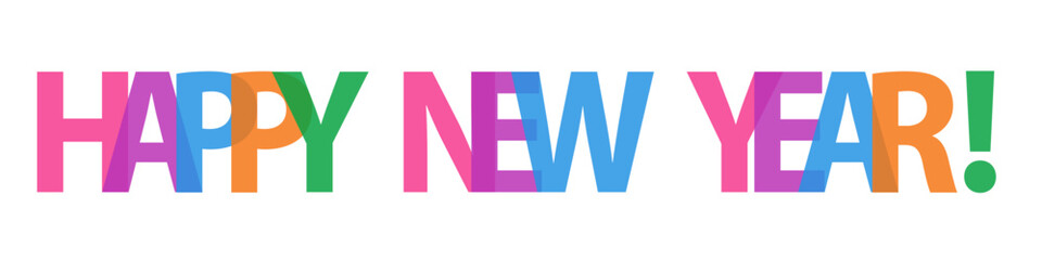 new year text design vector