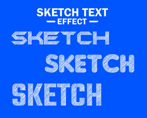 SKETCH TEXT EFFECT | Scribble Text Effect - Adobe Illustrator