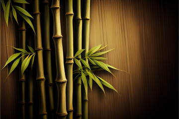 Bamboo Texture Wallpaper. Generative KI