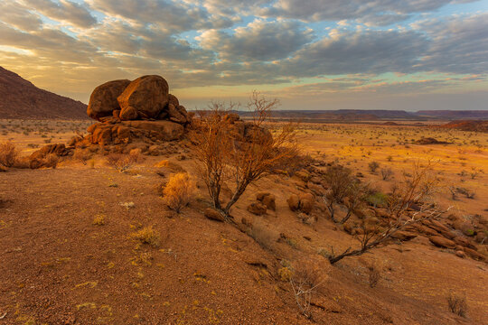 Namibian landscape Damaraland, homelands in South West Africa, Namibia.