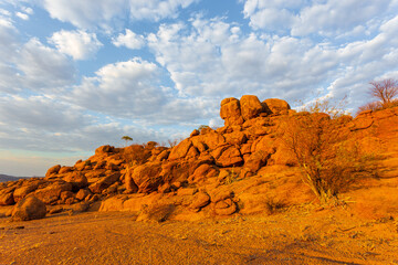 Namibian landscape Damaraland, homelands in South West Africa, Namibia.