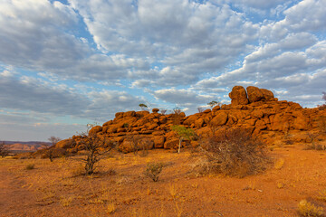 Namibian landscape Damaraland, homelands in South West Africa, Namibia.