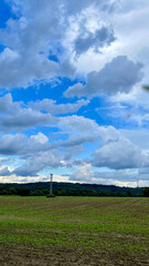 Magic sky and clouds. Enchanting view.