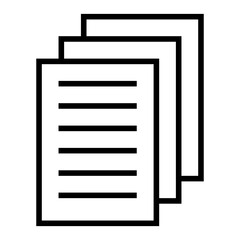 File Document Icon on Transparent Background
